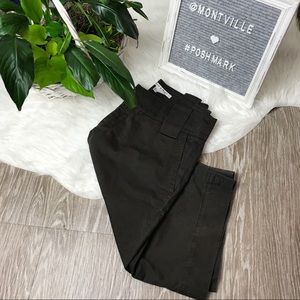 Zara Woman Brown Cotton Capris Size 8